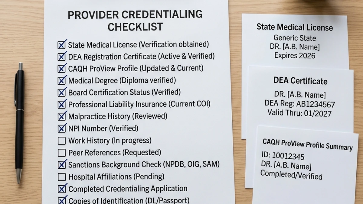 The Provider Credentialing Process: A Step-by-Step Guide
