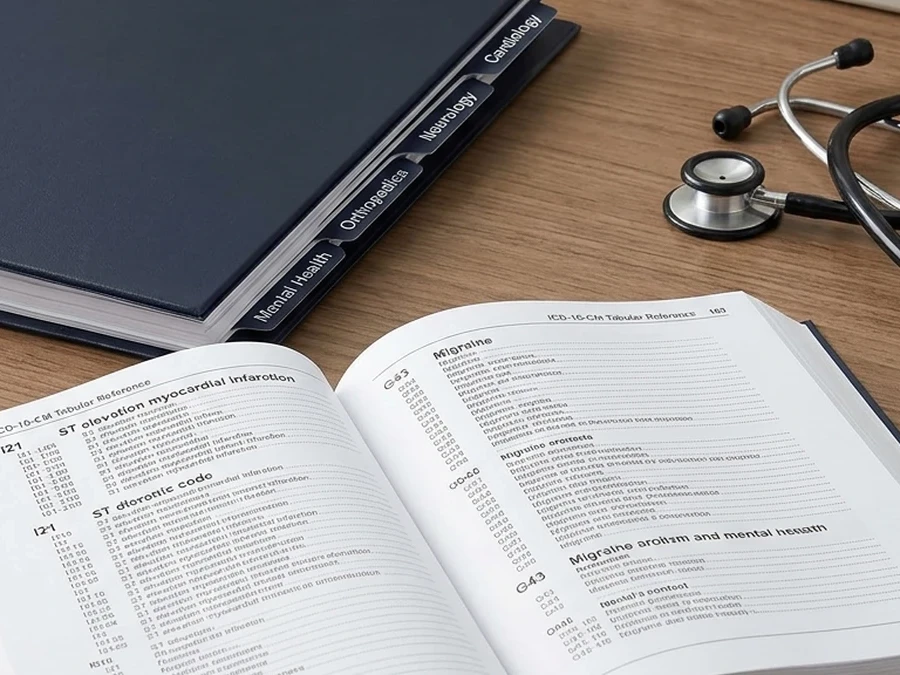 Códigos ICD-10 para facturación médica: referencia por categoría de especialidad