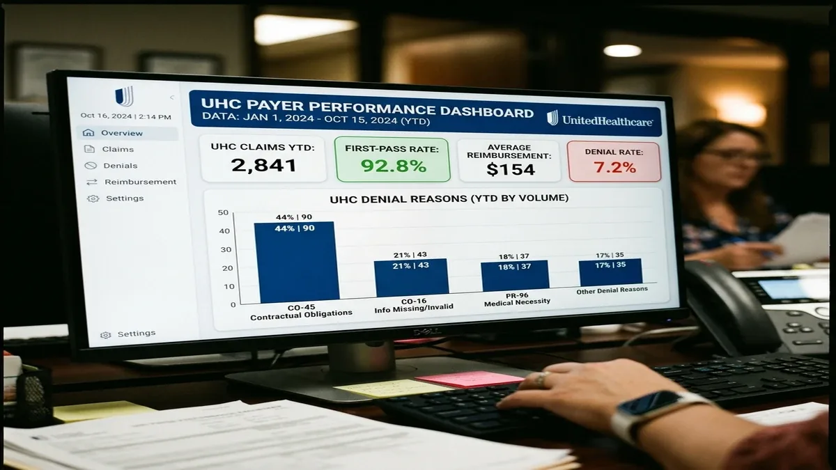 Services de facturation UnitedHealthcare detail view