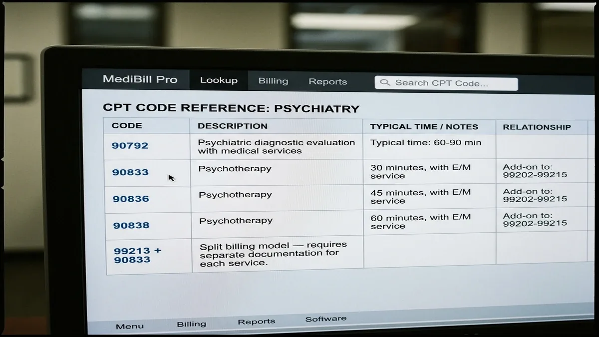 Services de facturation en psychiatrie detail view